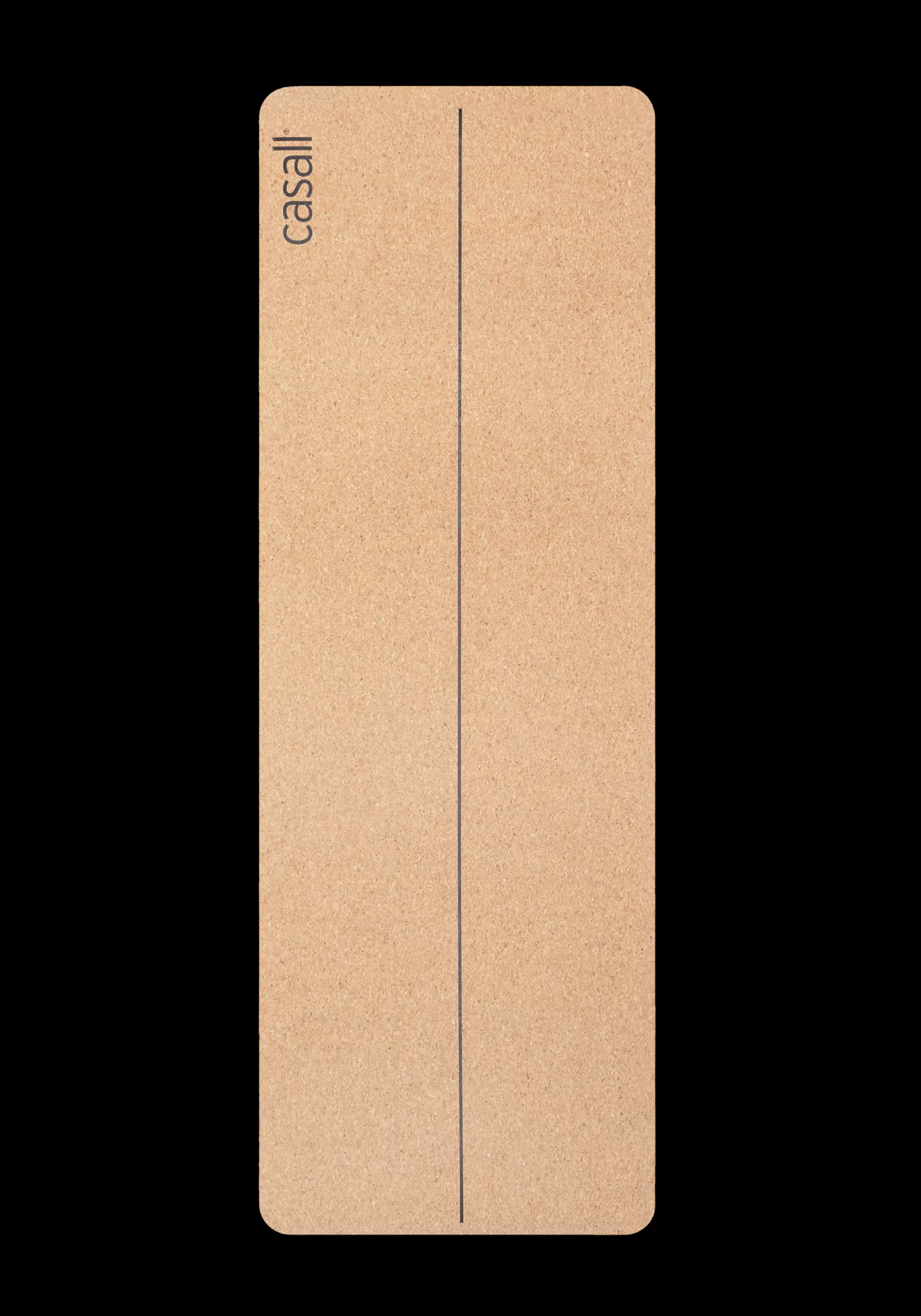 Casall Yoga Mat Natural Cork 5mm - Natural cork/black Online