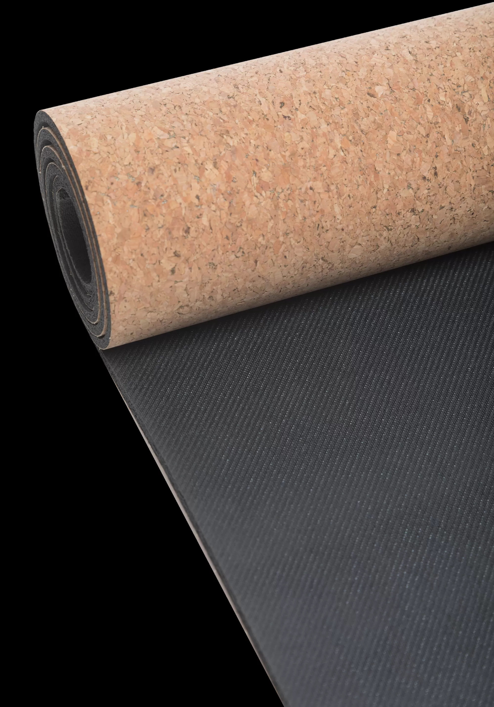 Casall Yoga Mat Natural Cork 5mm - Natural cork/black Online
